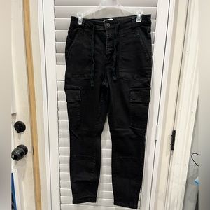Black cargo pants